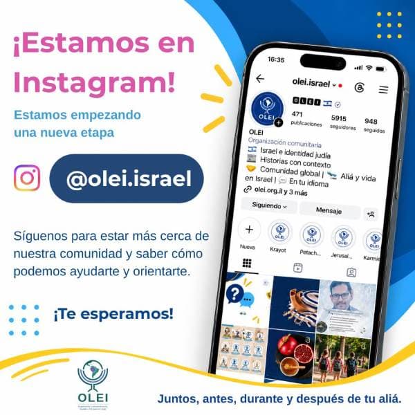 OLEI Israel en Instagram