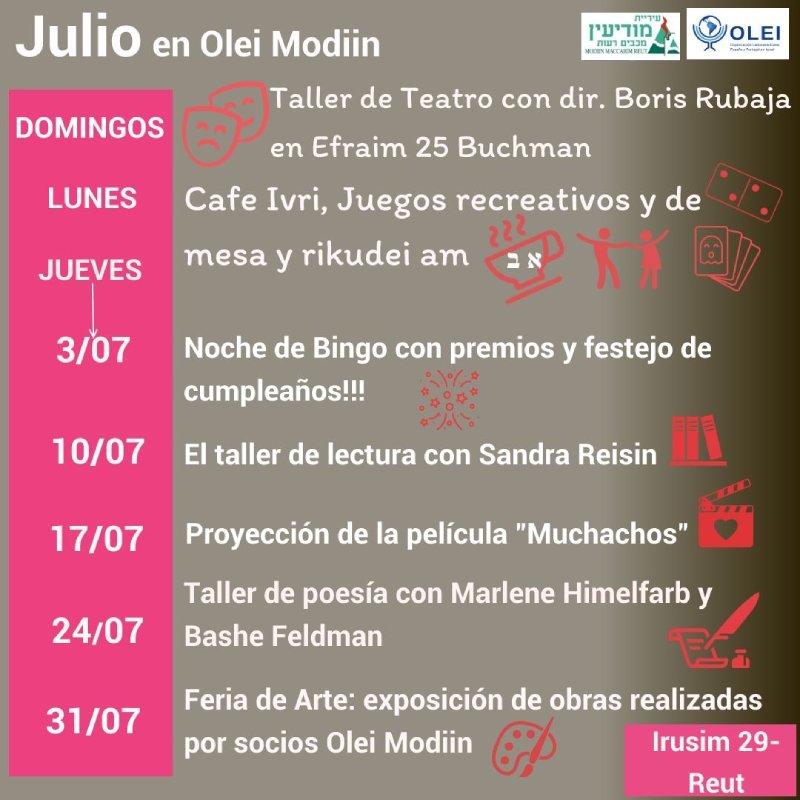 Actividades Modiin