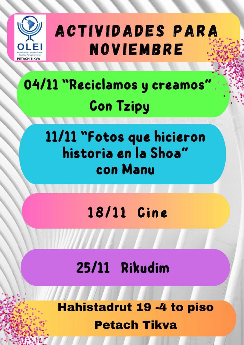 Actividades Petach Tikva