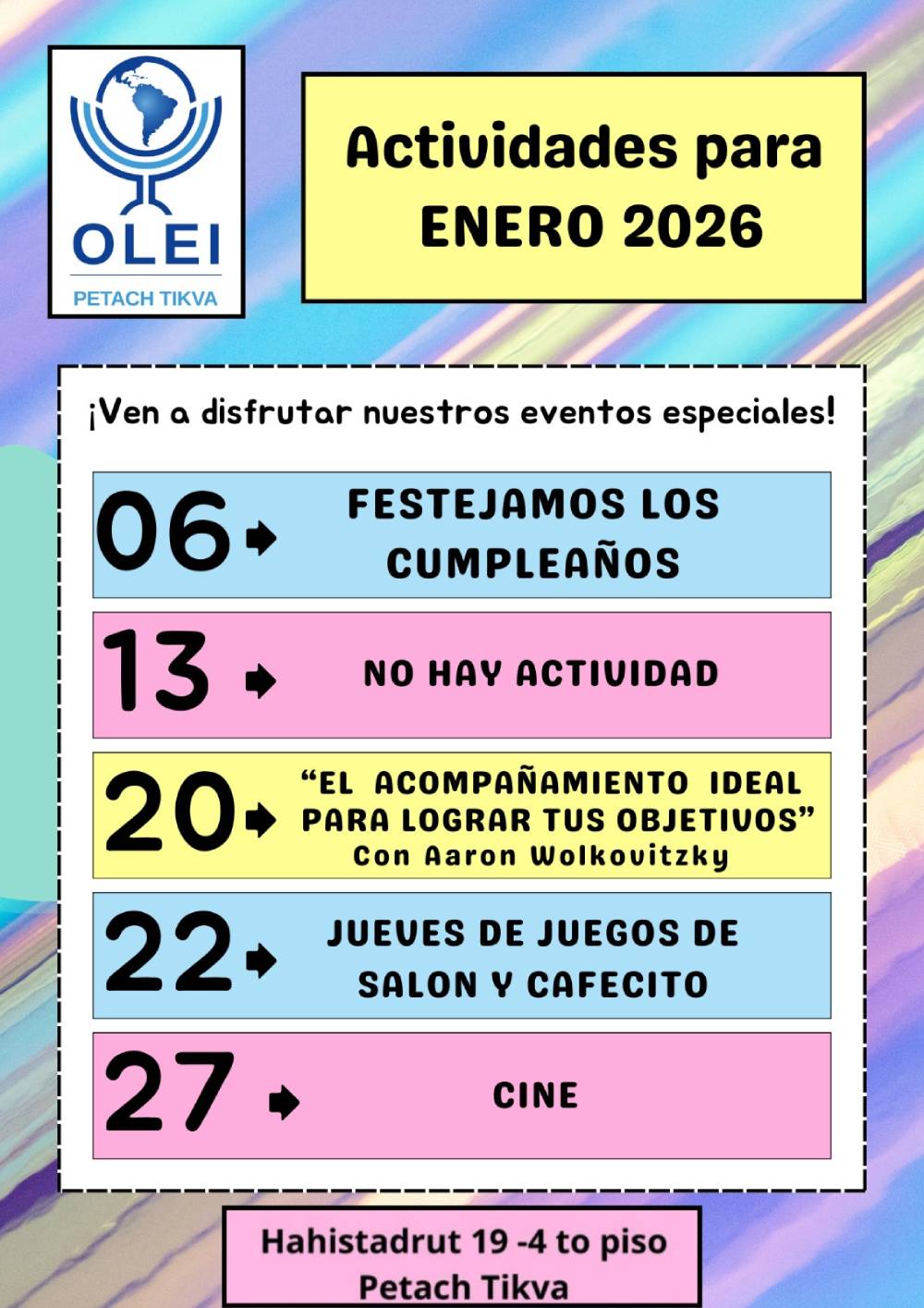 Actividades Petach Tikva