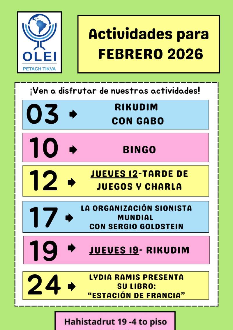 Actividades Petach Tikva