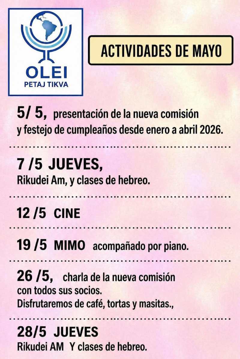 Actividades Petach Tikva