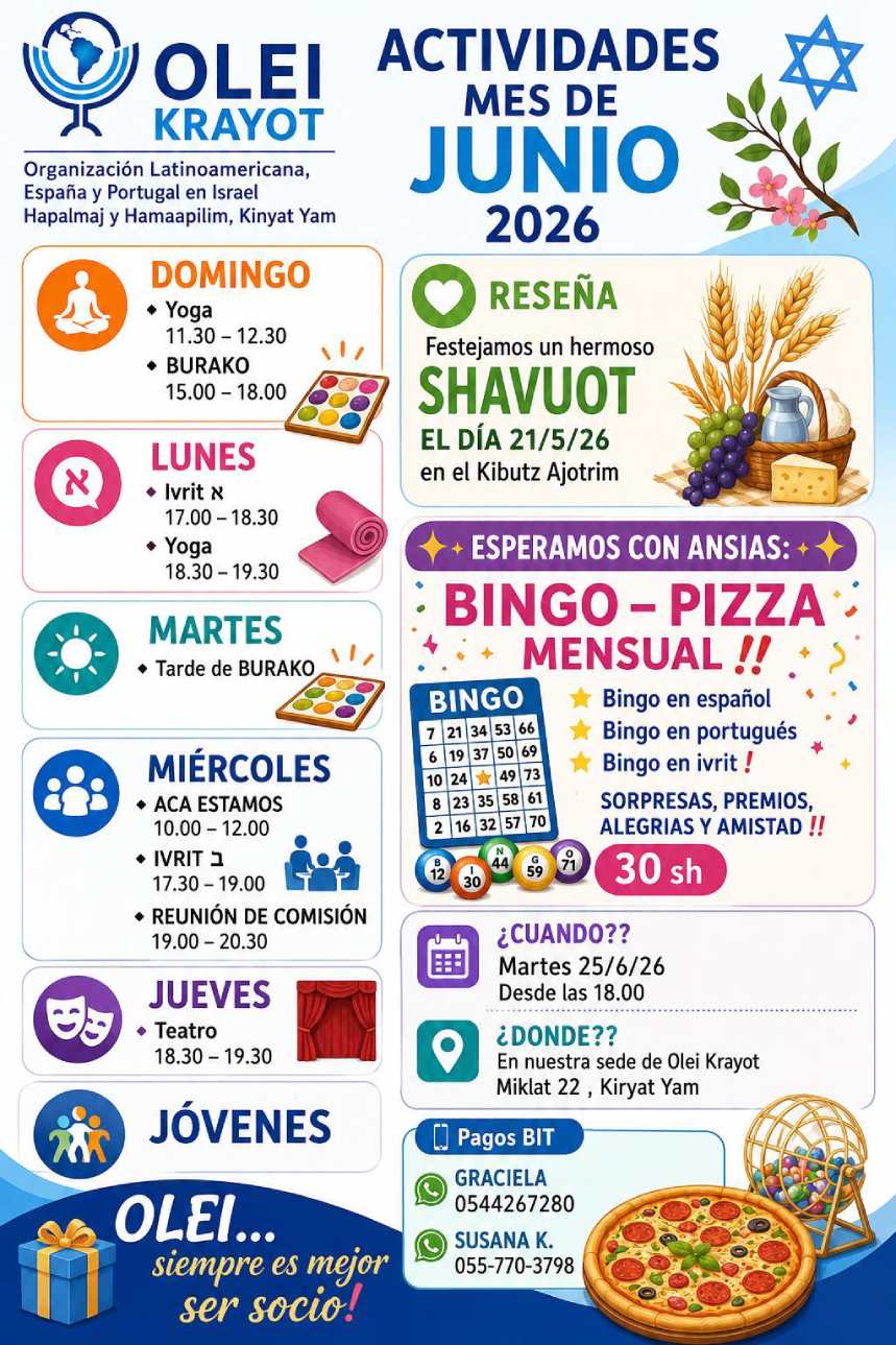 Actividades Krayot