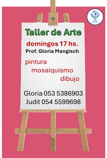 Afiche del taller de arte de OLEI Beer Sheva