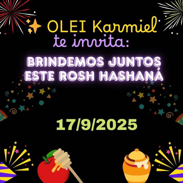 Brindis de Rosh Hashaná en OLEI Karmiel
