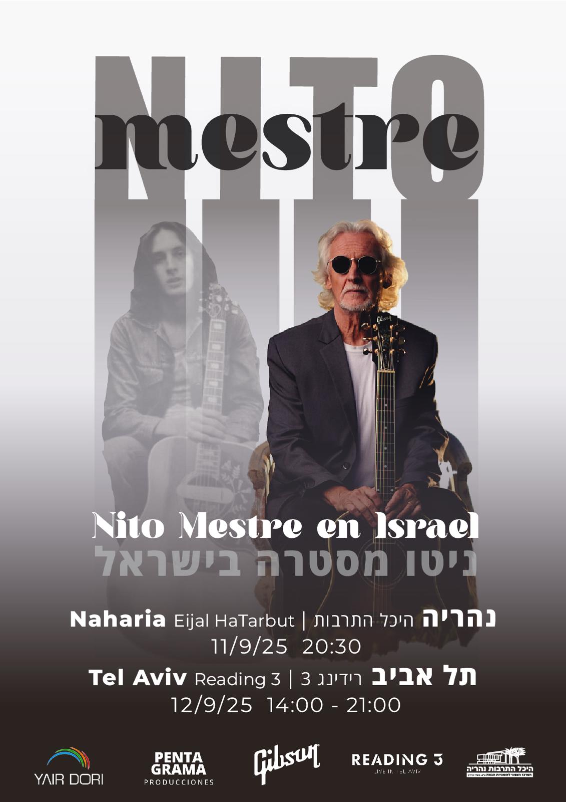 Nito Mestre en Israel – gira musical 2025