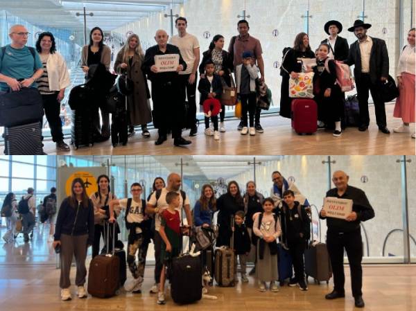 Nuevos olim llegan a Israel desde distintos países